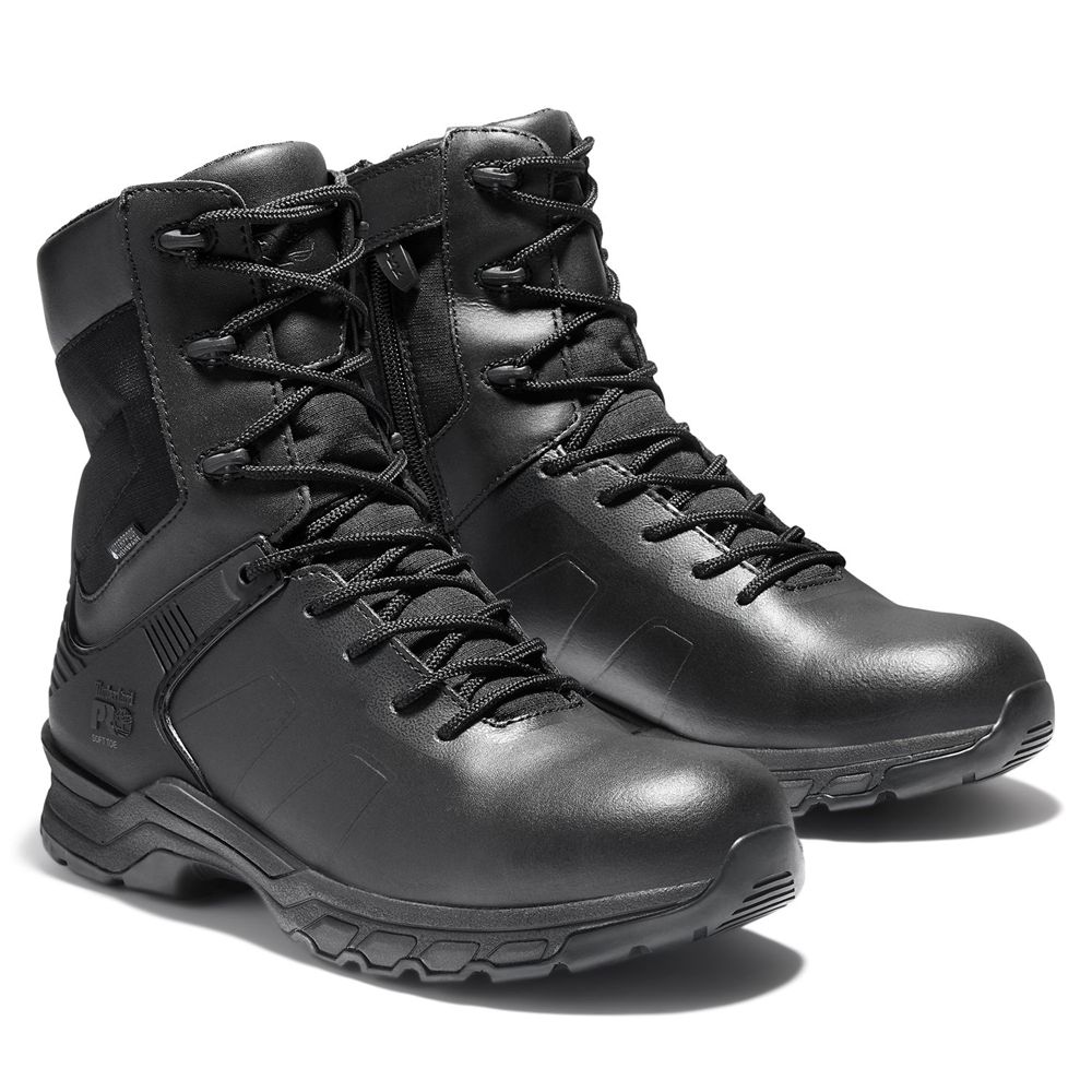 Timberland Μποτακια Εργασίας Ανδρικα Μαυρα - Pro® Hypercharge 8\" Soft Toe - Greece 4712389-HS